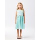 Chiffon Ilusion Beaded Flower Girl Dress