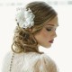 Verity Crystal Flower Headpiece - White