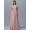 Pleated Tulle Halter Bridesmaid Dress