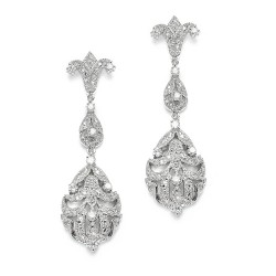 Vintage Cubic Zirconia Earrings