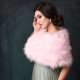 MARABOU FEATHER WRAP CANDY FLOSS PINK