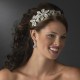 Floral Side Accent Vintage Inspired Bridal Headband T