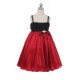 Rose Swirl Satin Flower Girl Dress