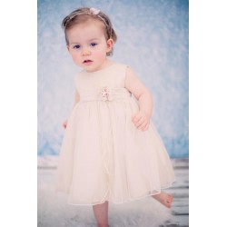 Metallic Jacquard Flower Girl Dress