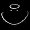 Pearl Necklace, Bracelet & Earring Set
