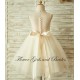 Lace Tulle Aline knee length flowergirl Dress