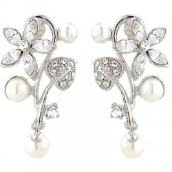 Vintage Inspired Bridal Earrings - Clear