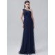 Lace and Tulle One-Shoulder Bridesmaid Dress