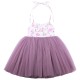 Vintage Floral Sweetheart Tulle Flower Girl Dress
