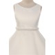 Satin Pearl Trim First Communion Dress