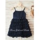 Tiered Ruffled Chiffon Flower Girl Dress