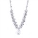 Breathtaking Cubic Zirconia Red Carpet Drop Wedding Necklace