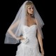 2 Layer Fingertip Bridal Veil with Scattered Crystal Accents