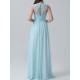 Soft Lace Chiffon Bridemaid Dress Key Hole Back