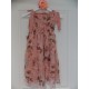 Dusy Rose Chiffon Floral Printed Halter Flower Girl Dress